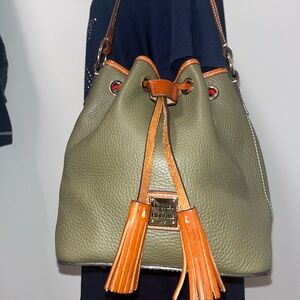 Dooney & Bourke Aimee Drawstring Bag in Olive